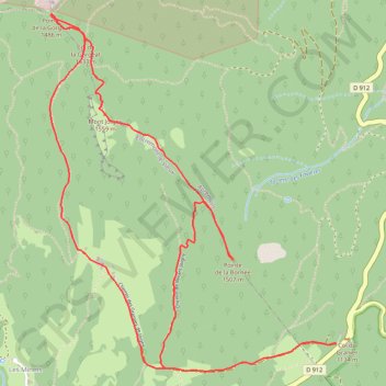 Traversée du Mont Joigny, de la Pointe de la Gorgeat à la Pointe de la Bornée GPS track, route, trail