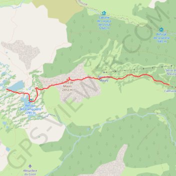 Les lacs de Camporells GPS track, route, trail