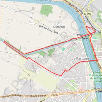 Le pont-canal, boulevard de l'eau - Pays de l'Agenais GPS track, route, trail