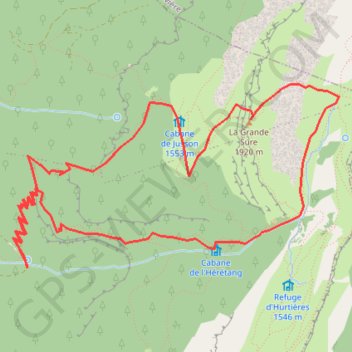 Grande Sure par 3 Fontaines et Jusson GPS track, route, trail