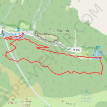 G3a BOREON GPS track, route, trail