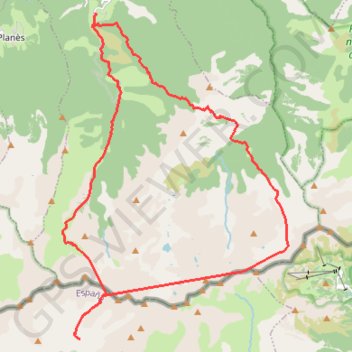 Boucle sur les crêtes du Pic du Géant depuis Prats-Balaguer GPS track, route, trail