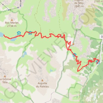 Randonnée vanoise GPS track, route, trail