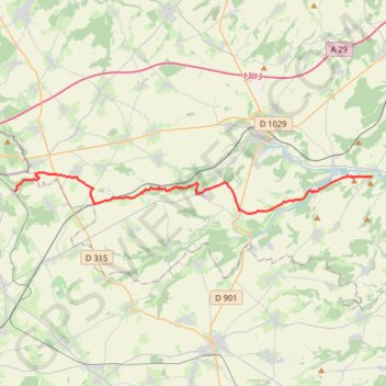Picardie - De Quincampoix-Fleuzy à Frémontiers GPS track, route, trail