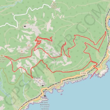 Pic du Cap Roux GPS track, route, trail