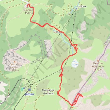Arête des Gais alpins GPS track, route, trail