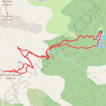 Chorges - Le Mont Guillaume GPS track, route, trail