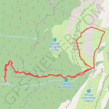 Chartreuse la grande sure GPS track, route, trail