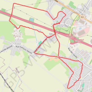 Marche Awans GPS track, route, trail