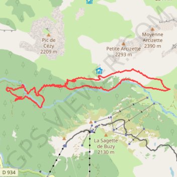 Boucle vallon Sousouéou GPS track, route, trail