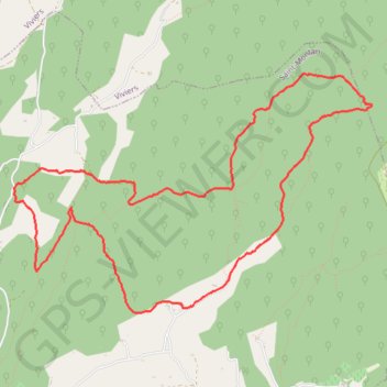Saint-Montan et bois d'Arcis GPS track, route, trail