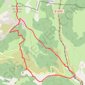 Le Jocou GPS track, route, trail