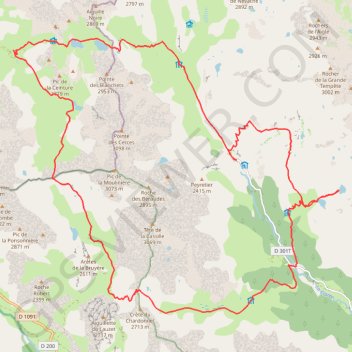 Près de valloire GPS track, route, trail