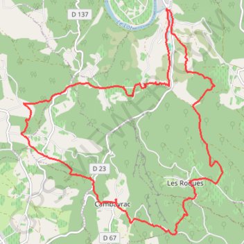 Tour de la vallée du Bondoire - Cambayrac GPS track, route, trail