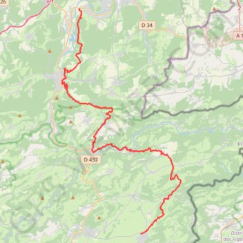 2j Mandeurre Damprichard GPS track, route, trail