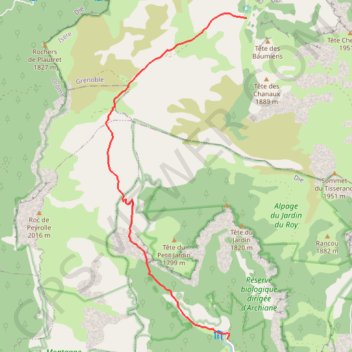 Cirque archiane partie 1 GPS track, route, trail