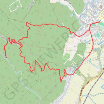 Sainte Tulle - Le trou du loup GPS track, route, trail