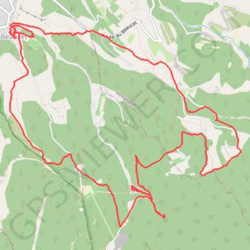 Le Beaucet et Saint-Gens GPS track, route, trail