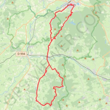 Uchon par Toulongeon et Porolle - Autun GPS track, route, trail