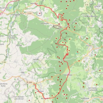 Puy de Dôme GPS track, route, trail