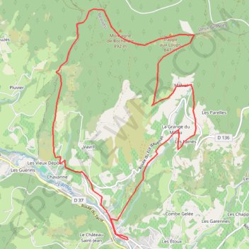 Montagne de Rochefort GPS track, route, trail
