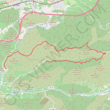 Pierrefeu-du-Var - Piste de Maraval GPS track, route, trail