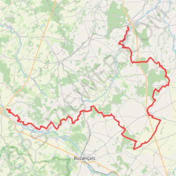 Tour du Pays de Valençay. De Valençay à Châtillon-sur-Indre (Indre) GPS track, route, trail
