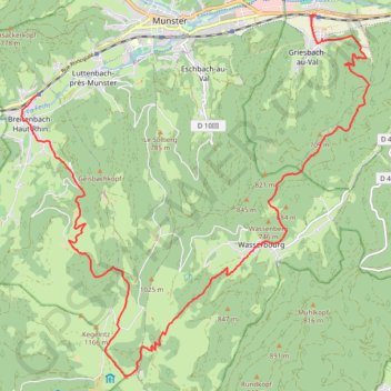 Breitenbach, Petit-Ballon, Griesbach GPS track, route, trail