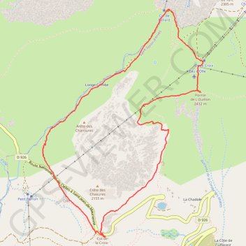 L'OUILLON GPS track, route, trail
