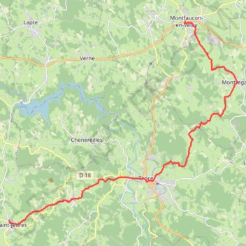 Chemin de Saint-Régis - Montfaucon-en-Velay - Saint-Jeures GPS track, route, trail