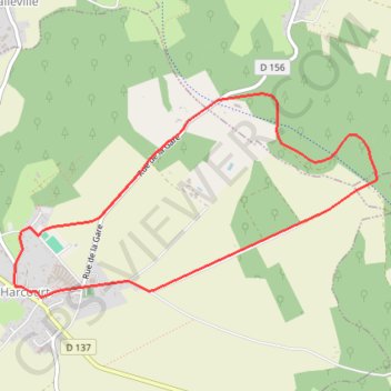 Circuit de l'ancienne abbaye du parc - Harcourt GPS track, route, trail
