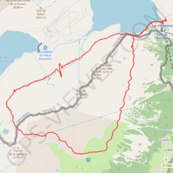 Col de la Terrasse GPS track, route, trail