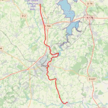 St-Malo / Evran GPS track, route, trail
