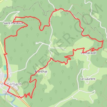 L'école buissonnière - Saint-Chamant GPS track, route, trail