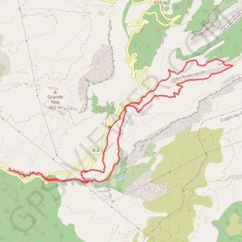Vallée de Saint-Pons, la Glacière GPS track, route, trail