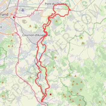 Au fil de l'Allier, de Pont-du-Château à Coudes GPS track, route, trail