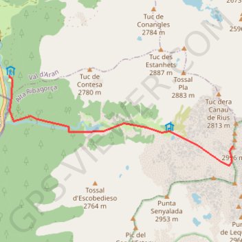 Besiberri del Mig par l'estany de Besiberri GPS track, route, trail