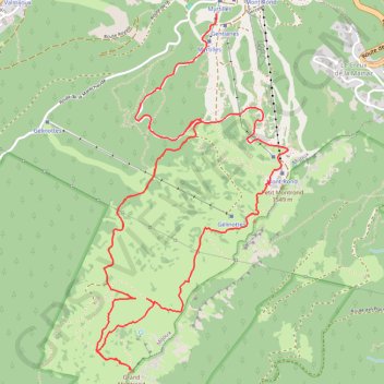 Le Montrond GPS track, route, trail