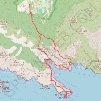 Calanques Maxime GPS track, route, trail