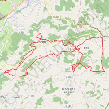 Duerne Aveize GPS track, route, trail