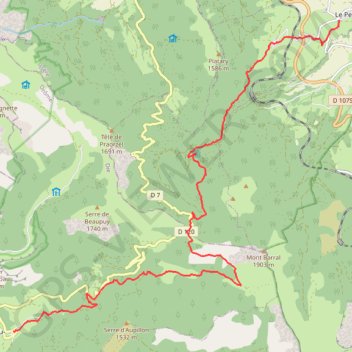 Sur les Pas des Huguenots - Les Nonières - Le Percy GPS track, route, trail