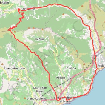 Pizzo d'Evigno GPS track, route, trail