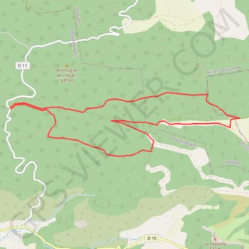 Vauvenargues - Lambruisse GPS track, route, trail