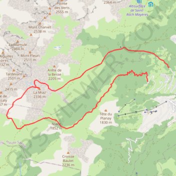 La Miaz GPS track, route, trail