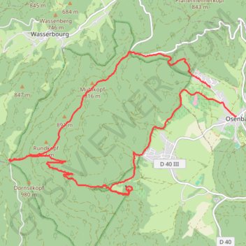 Osenbach, Boenlesgrab GPS track, route, trail