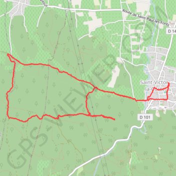 Saint Victor la Coste GPS track, route, trail