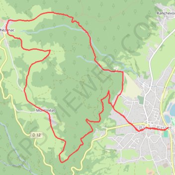 Rochebaron GPS track, route, trail