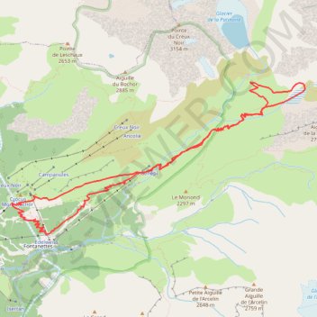 Lac des Vaches - Pralognan-la-Vanoise GPS track, route, trail