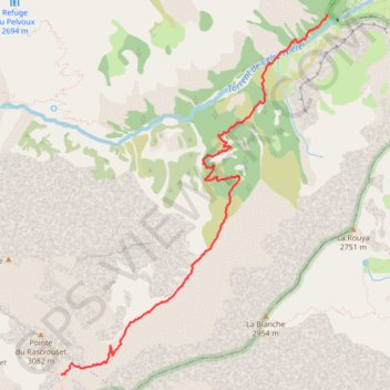 Vallon de Clapousse GPS track, route, trail