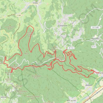 Circuit des Hirondelles - Zimmerbach GPS track, route, trail